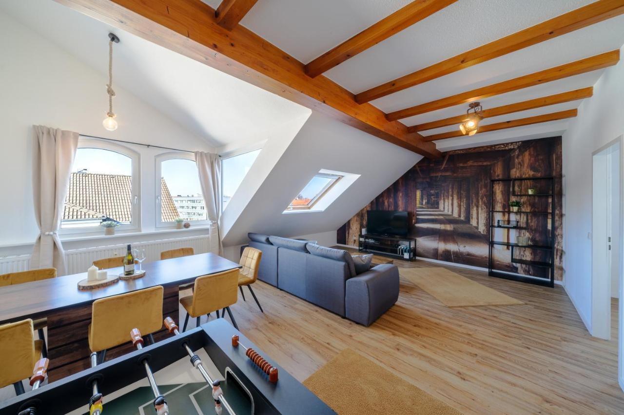 Stylisches Penthouse Zentral Tischfussball 100M2 Wii Hannover Exteriör bild