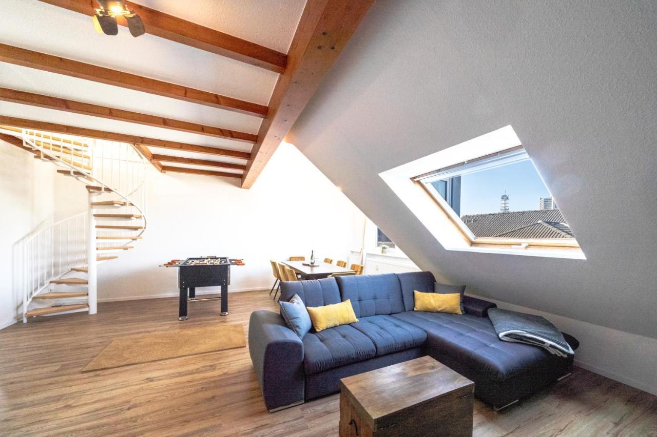 Stylisches Penthouse Zentral Tischfussball 100M2 Wii Hannover Exteriör bild